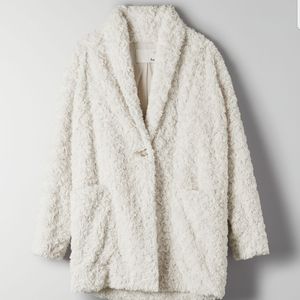 Aritzia wilfred free teddy coat